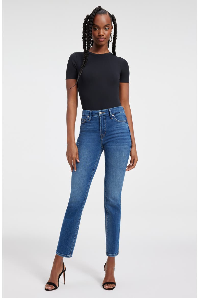 Good Straight Leg Jeans, Alternate, color, INDIGO271