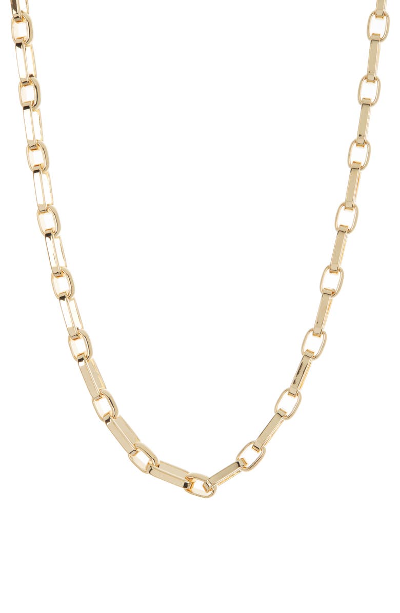 Sterling Forever Elara Chain Necklace, Main, color, Gold