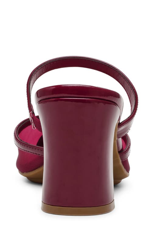 Anne Klein Beulah Pointed Toe Pump In Bordeaux Mesh