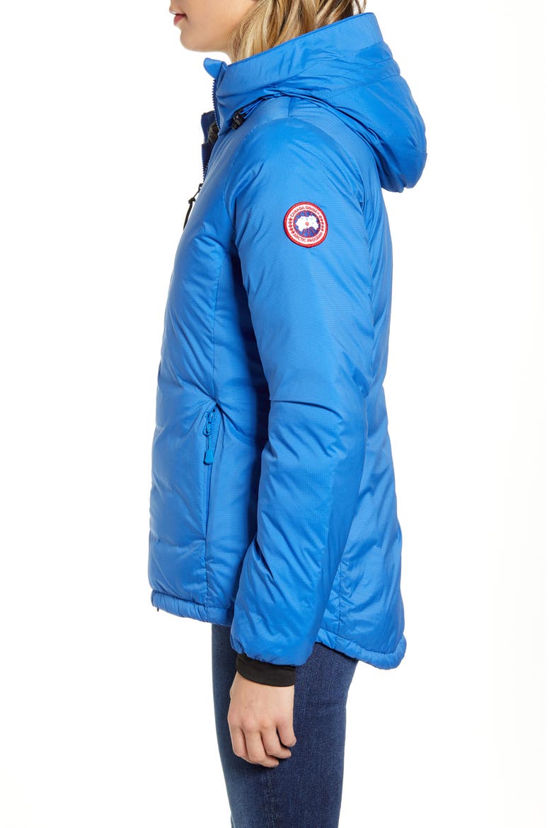 PBI Camp Down Hoodie, Alternate, color, ROYAL PBI BLUE