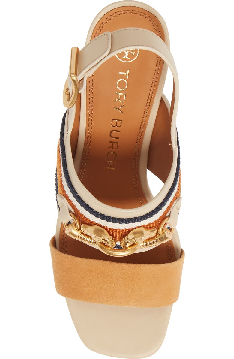 Tory Burch Jessa Horse Hardware Slingback Sandal, Alternate, color,