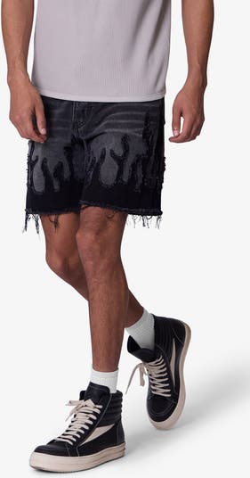 Flame Denim Shorts