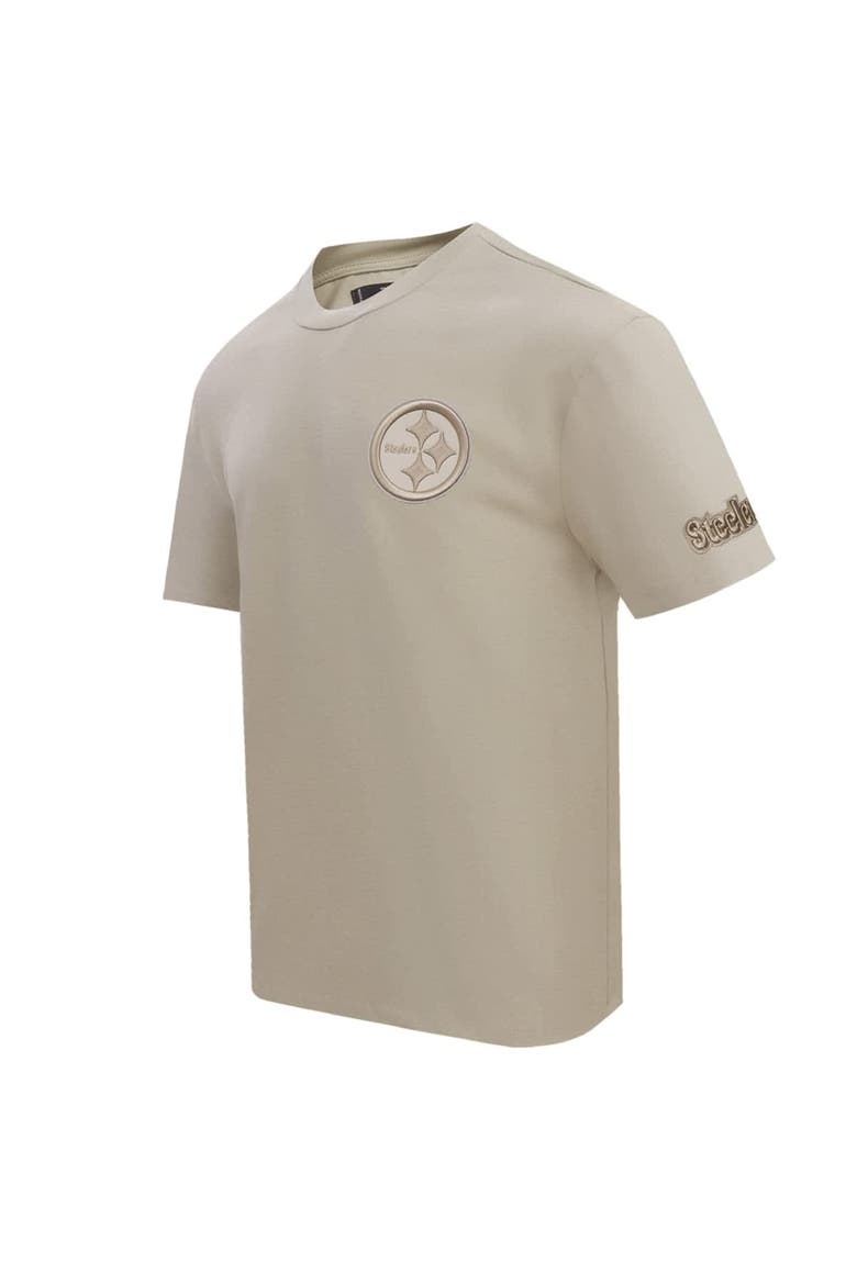 Men's Pro Standard Tan Pittsburgh Steelers Drop Shoulder T-Shirt, Alternate, color, Tan