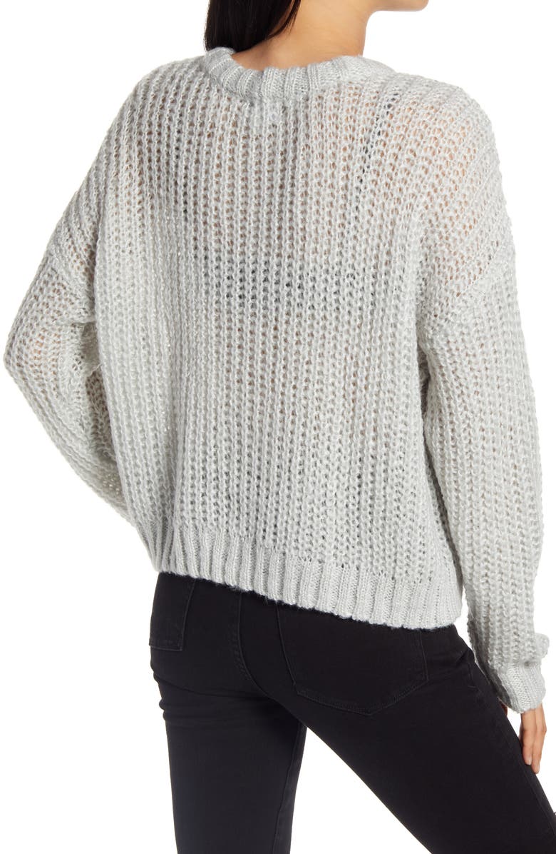 Socialite Loose Stitch Crewneck Pullover, Alternate, color, 