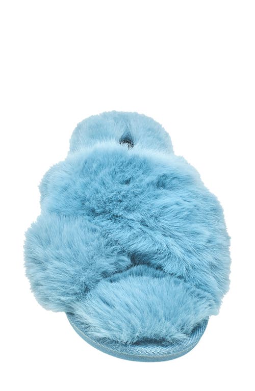 Nine West X-band Faux Fur Slipper In Multi