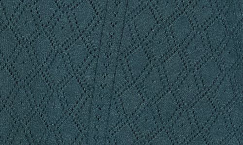 Dr2 By Daniel Rainn Pointelle Stitch Vintage Sweater In Green