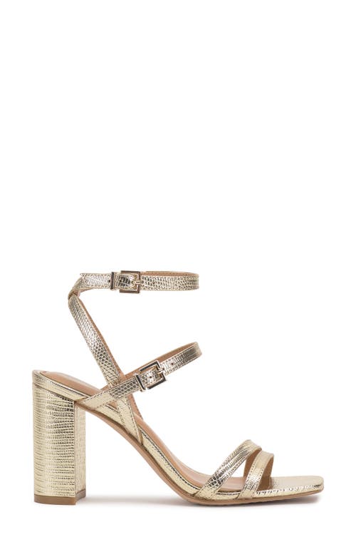 Vince Camuto Hania Ankle Strap Sandal In Gold