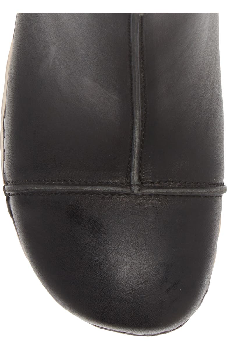 Swedish Hasbeens Stitchy Block Heel Bootie, Alternate, color,