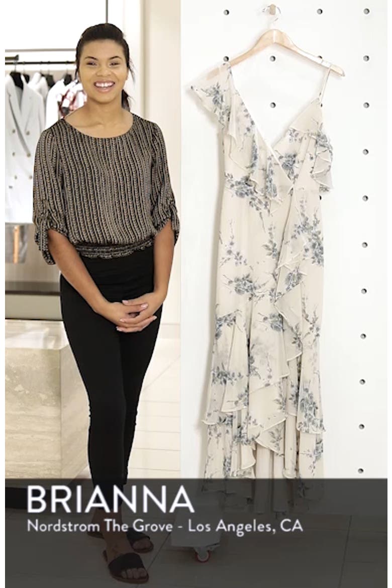 Elanor Ruffle Faux Wrap Maxi Dress video