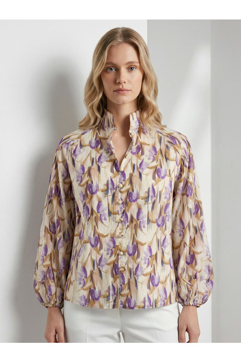 Yesenia High Neck Shirt, Main, color, Multi Color