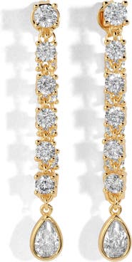LILI CLASPE Stephie Bezel Front/Back Earrings