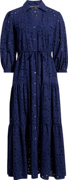 Julia Jordan Cotton Eyelet Shirtdress