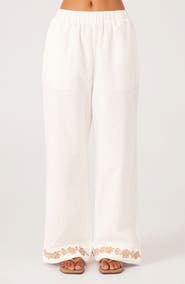 SNDYS Ines Soutache Trim Linen & Cotton Pants