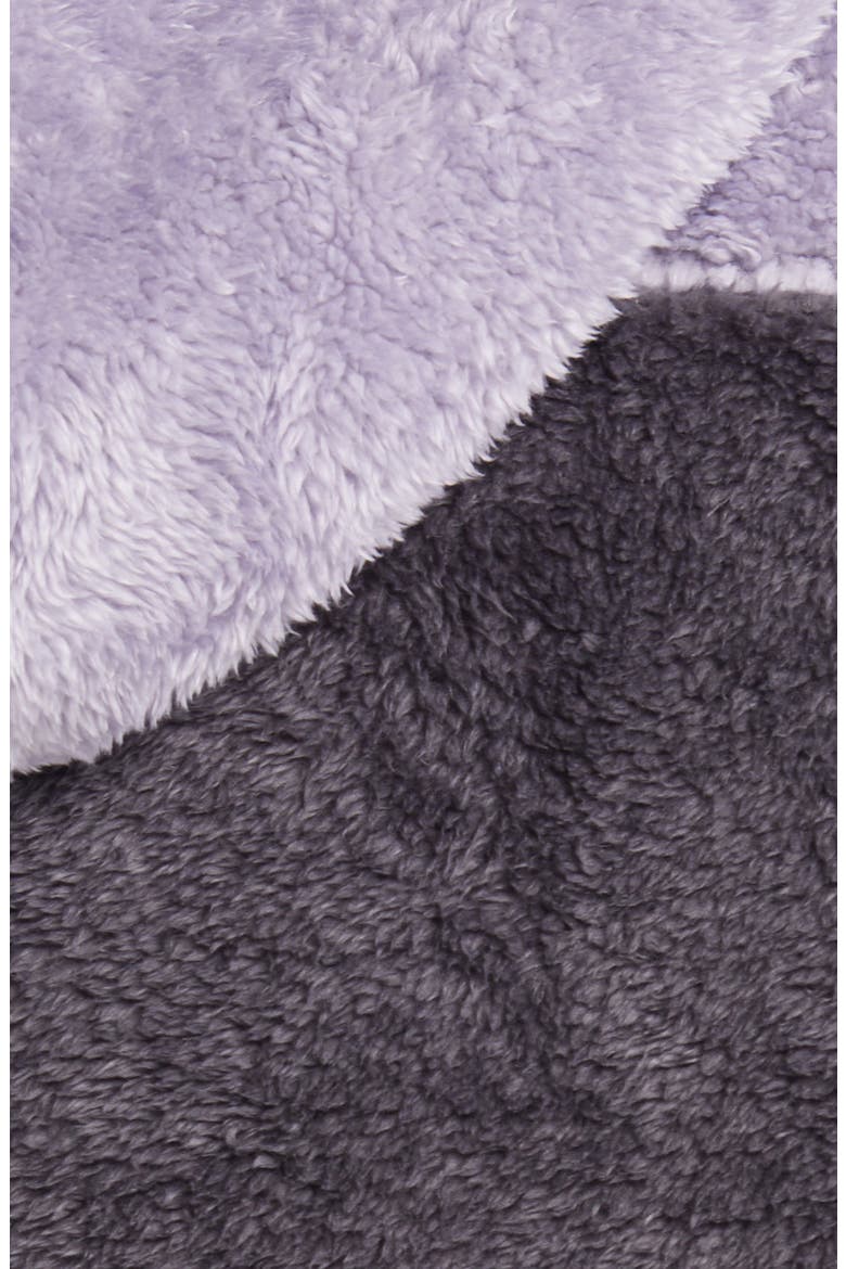 Sheila High Pile Fleece Hooded Jacket, Alternate, color, CLOUDY GREY / COAL