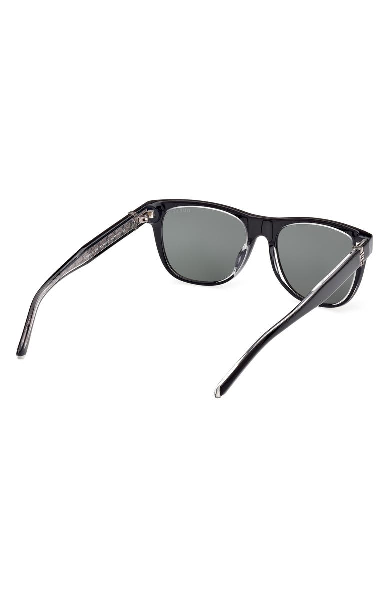 GUESS 54mm Polarized Square Sunglasses, Alternate, color, 