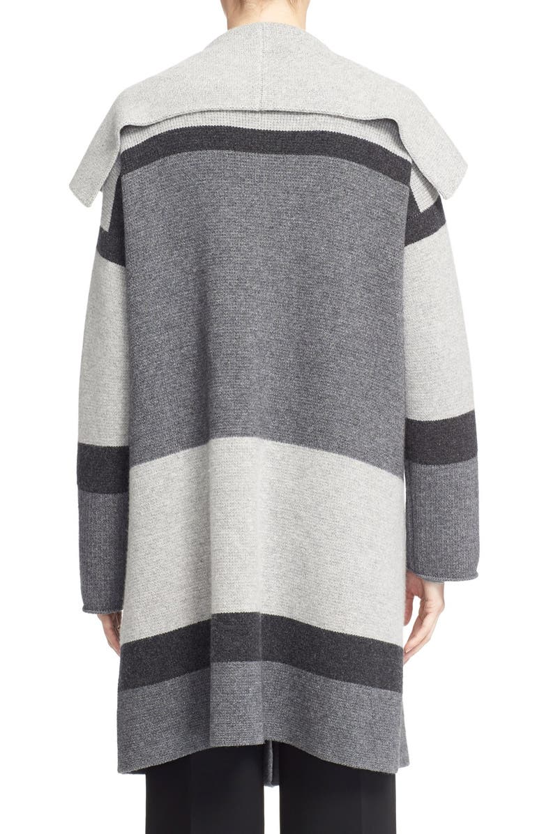 Vince Colorblock Wool & Cashmere Knit Car Coat, Alternate, color, 