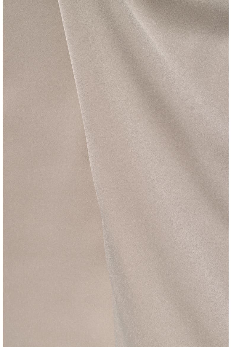 Long Sleeve Faux Wrap Satin Dress, Alternate, color, TUSCAN GRE