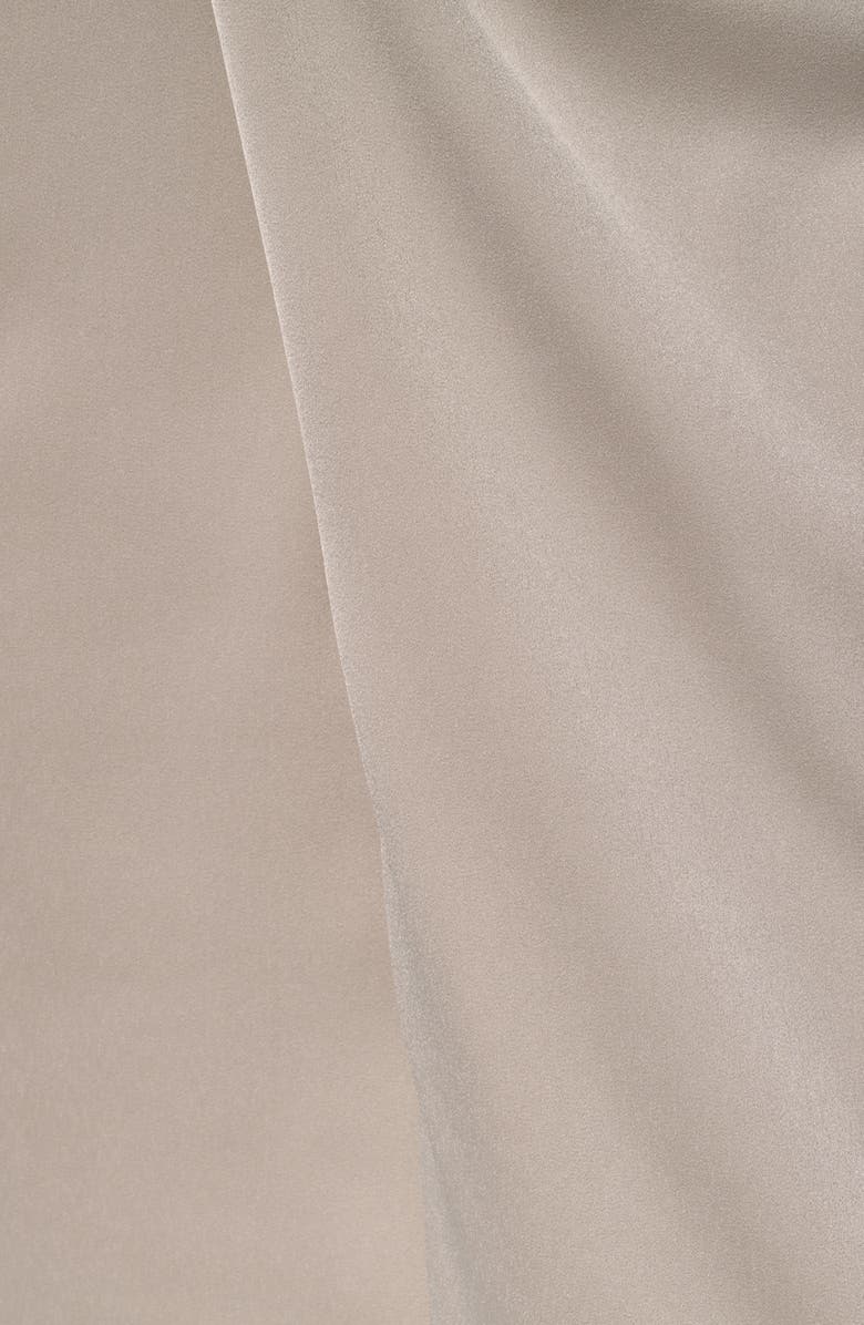 Donna Karan New York Long Sleeve Faux Wrap Satin Dress, Alternate, color,