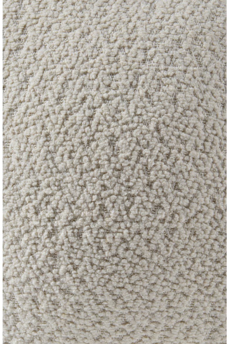 Solan Round Bouclé Pillow, Alternate, color, IVORY