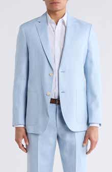 NORDSTROM RACK Solid Notch Lapel Linen Sport Coat
