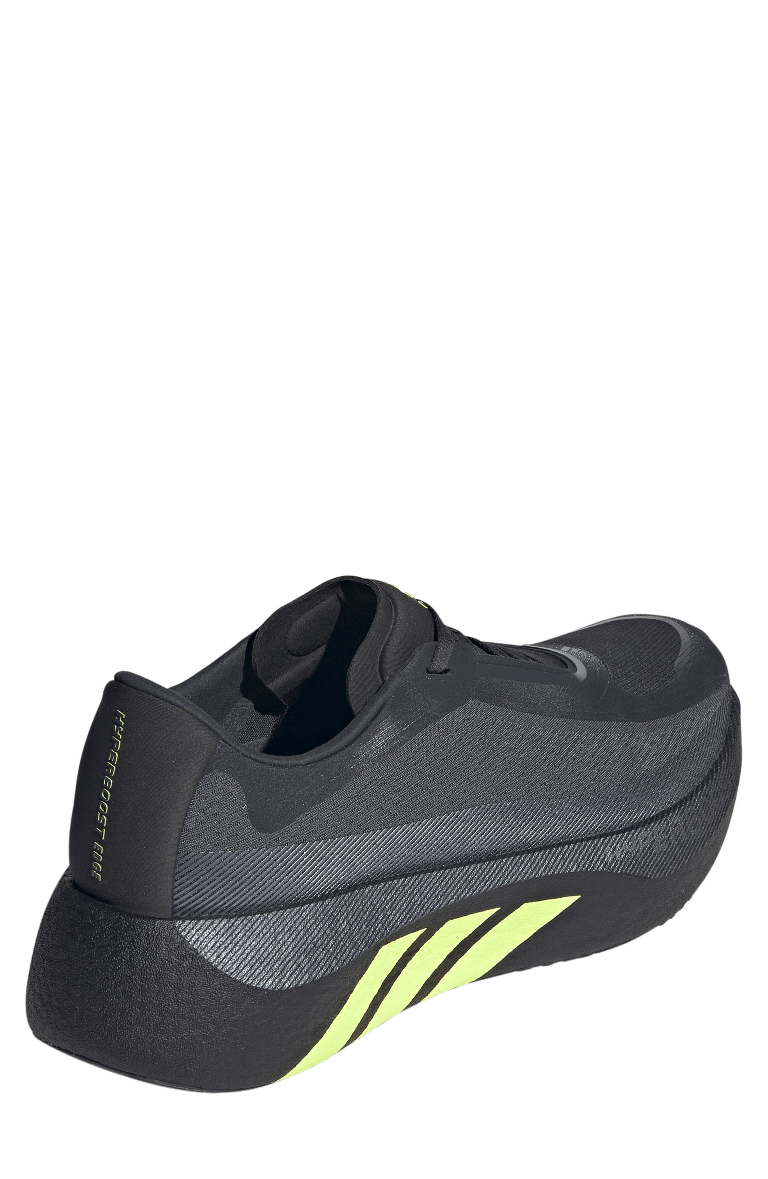adidas Hyperboost Edge Running Shoe, Alternate, color, Carbon/ Hi-Res Yellow/ Grey