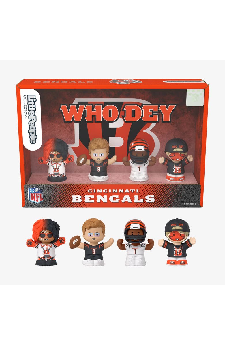 Mattel Cincinnati Bengals NFL Little People Collector Figure Set, Main, color, Multi-Color