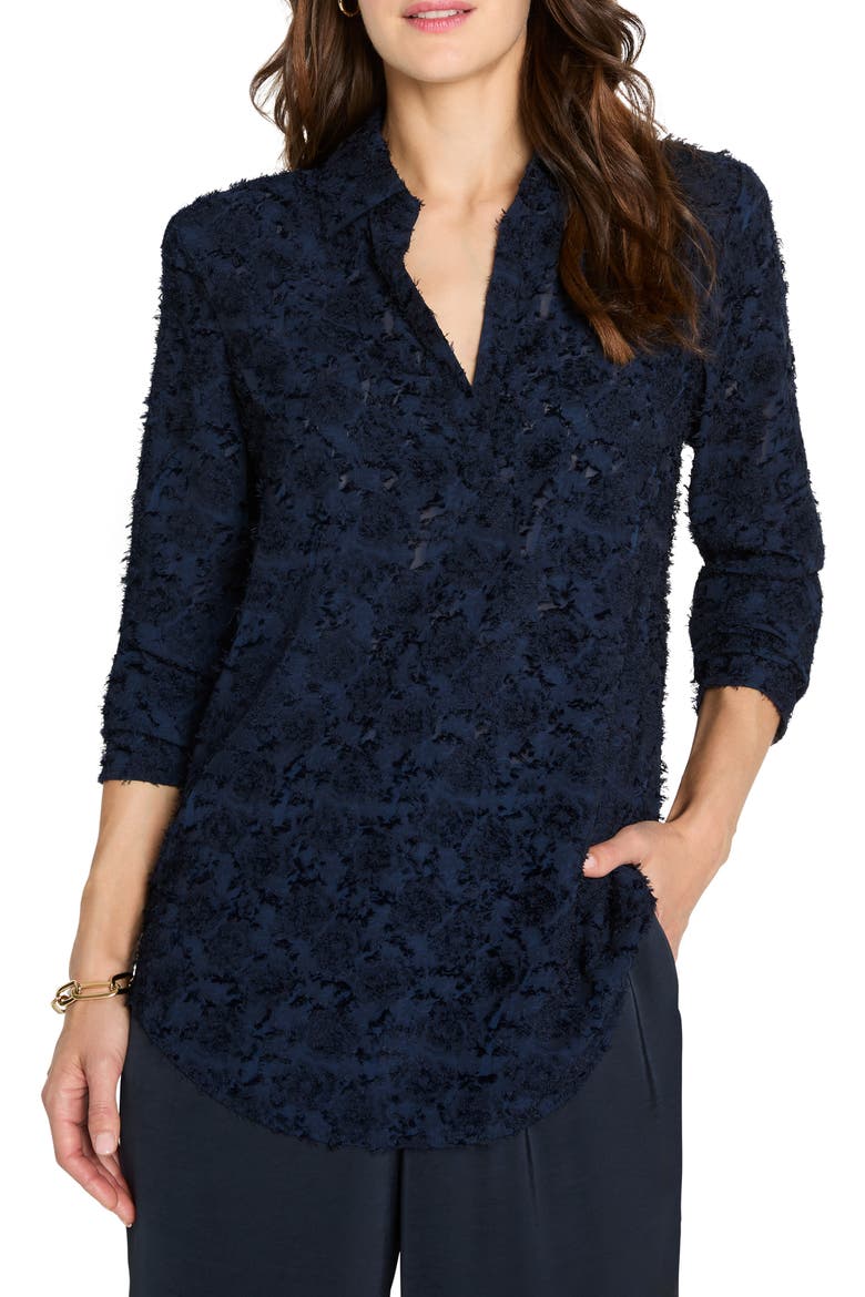 Any Occasion Jacquard Top, Main, color, DARK INDIGO