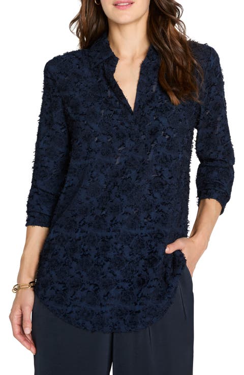 NIC+ZOE Any Occasion Jacquard Top (Regular & Petite)