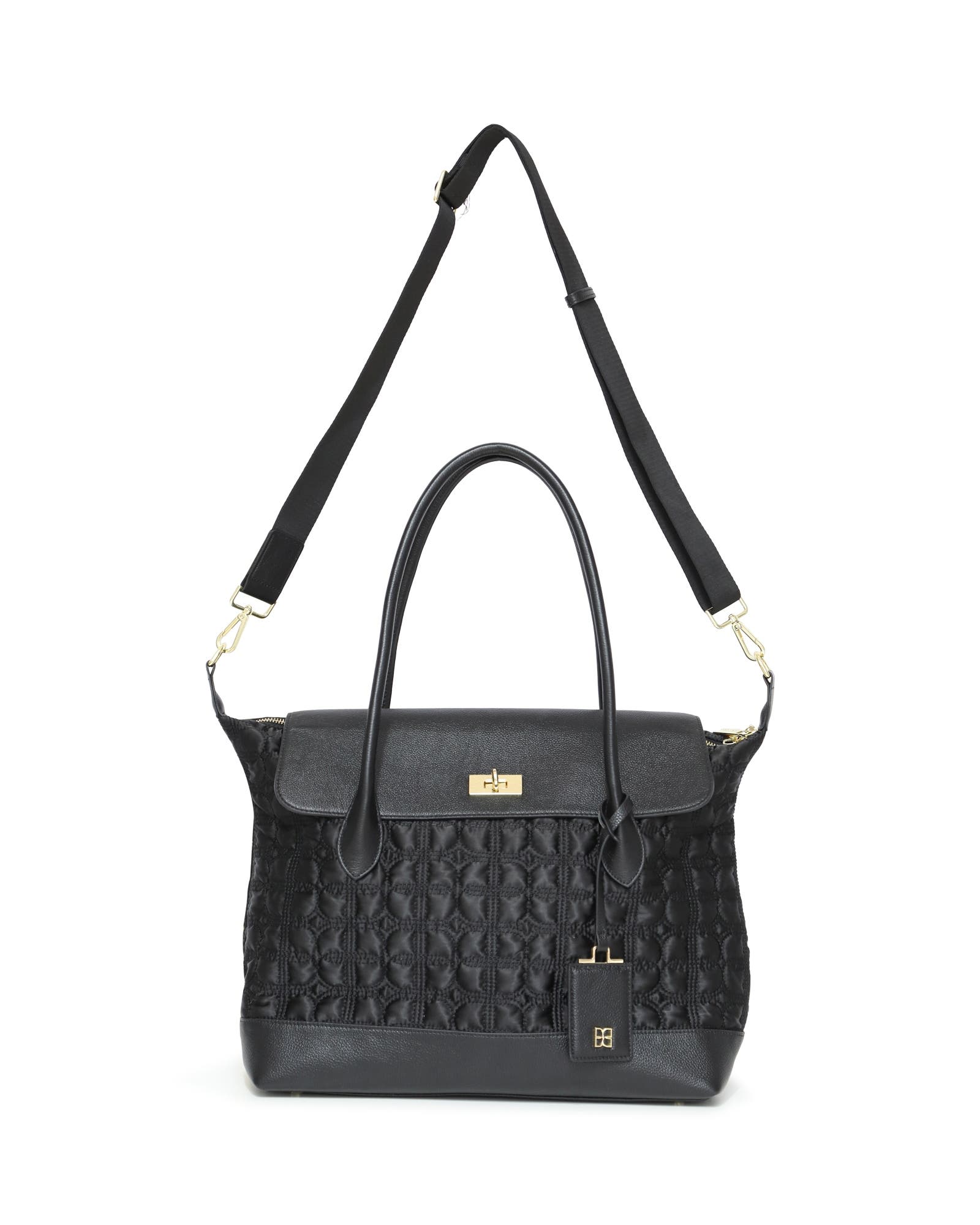 Just Add Sugar Quilted Bag, Alternate, color, Black