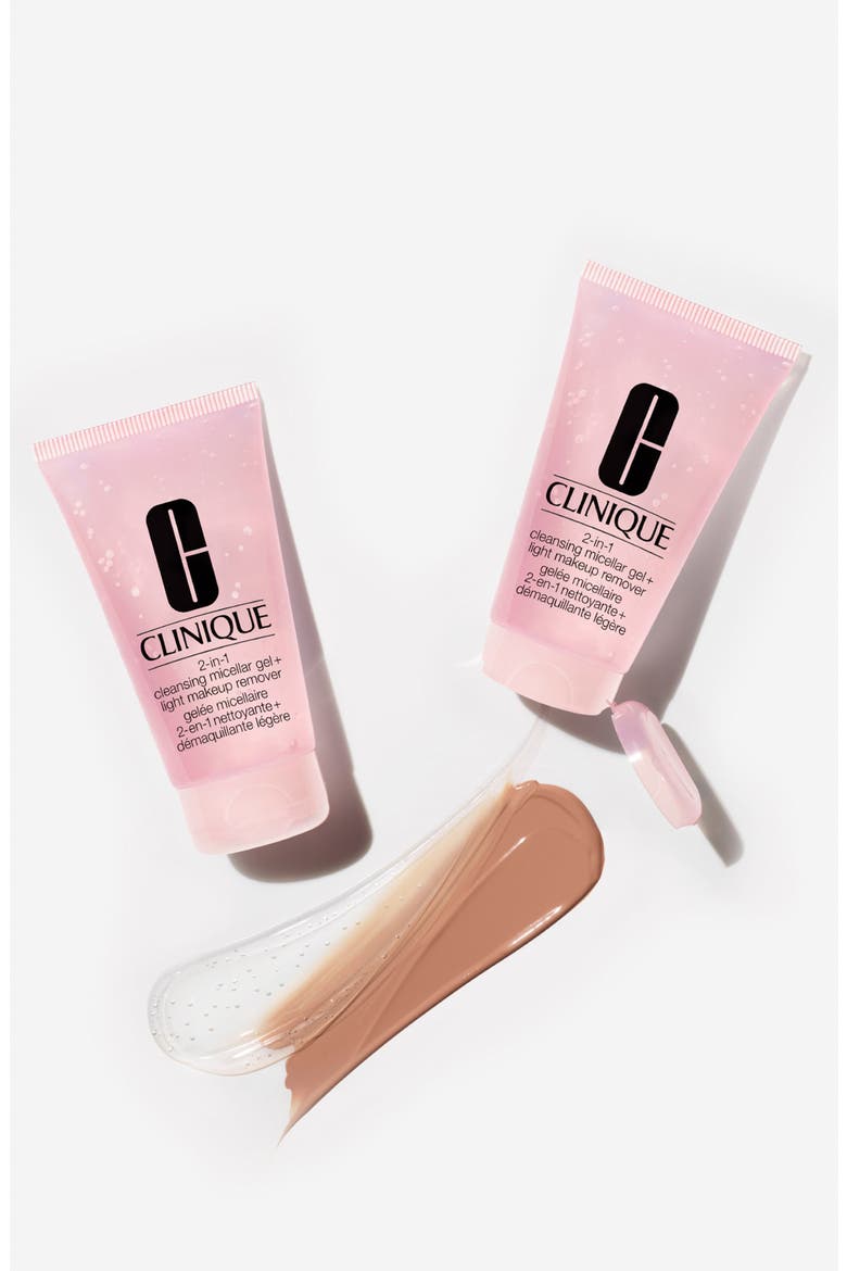 2-in-1 Cleansing Micellar Gel + Light Makeup Remover, Alternate, color, NO COLOR