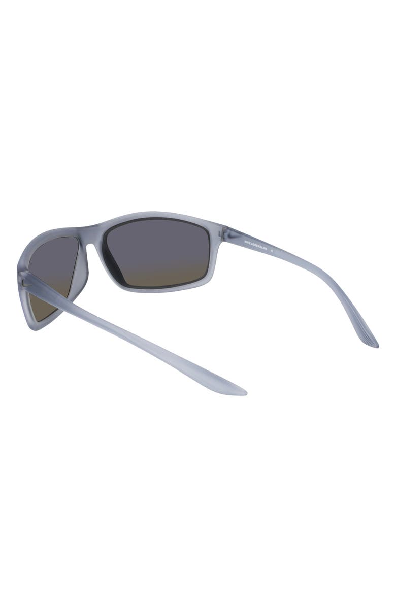 Nike Adrenaline 66mm Oversize Rectangle Sport Wrap Sunglasses, Alternate, color,