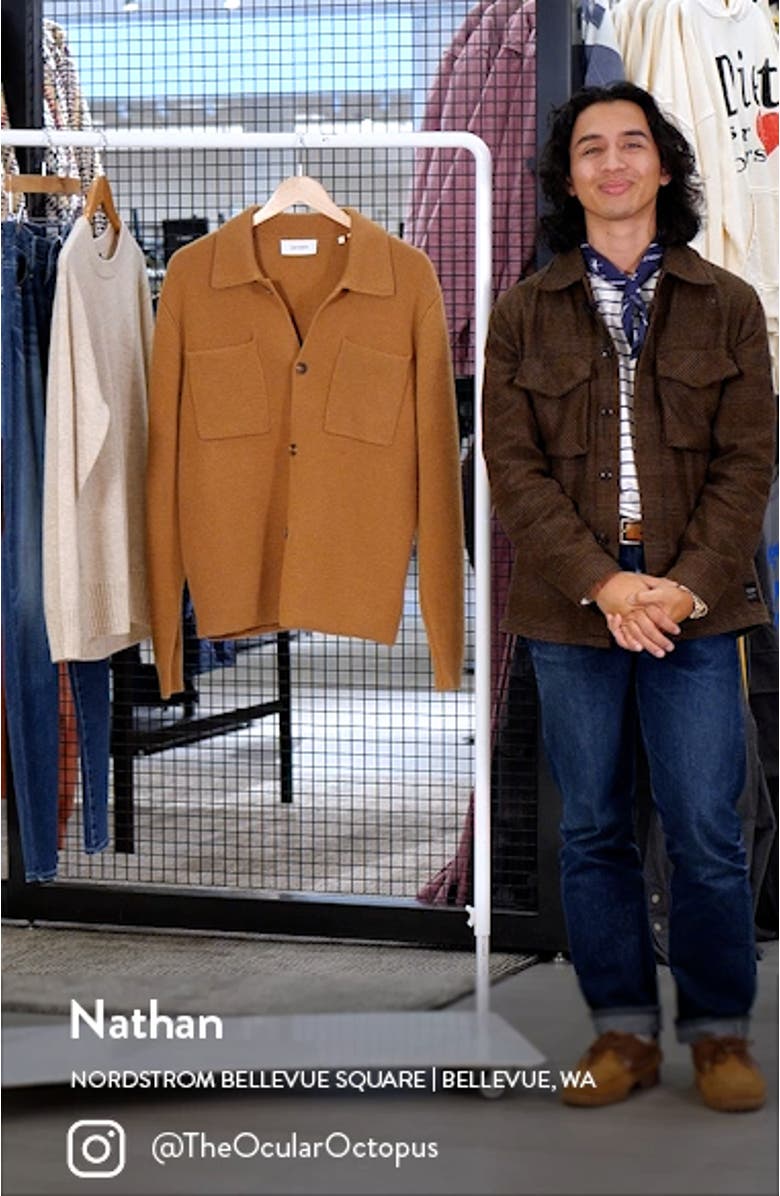 Fischer Milano Collar Merino Wool Cardigan, sales video thumbnail