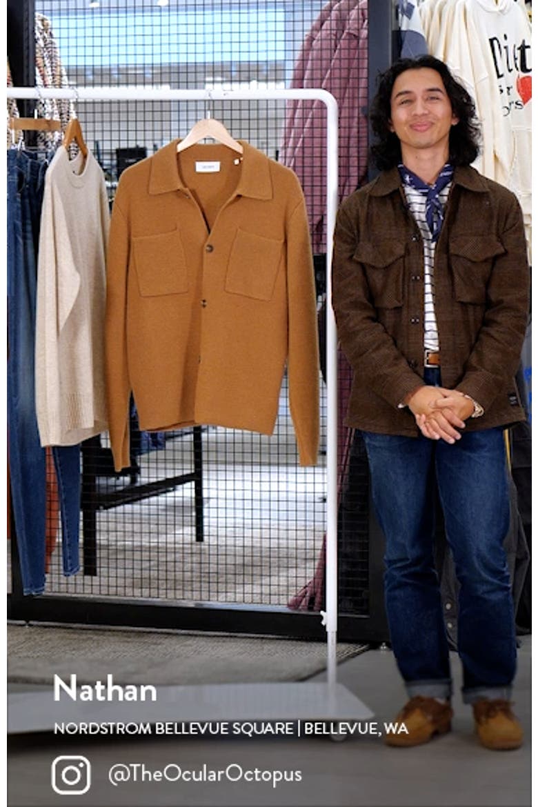 Fischer Milano Collar Merino Wool Cardigan video