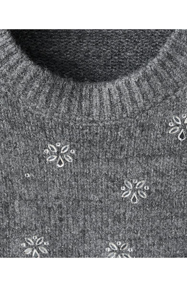 MANGO Embellished Crewneck Sweater, Alternate, color, 