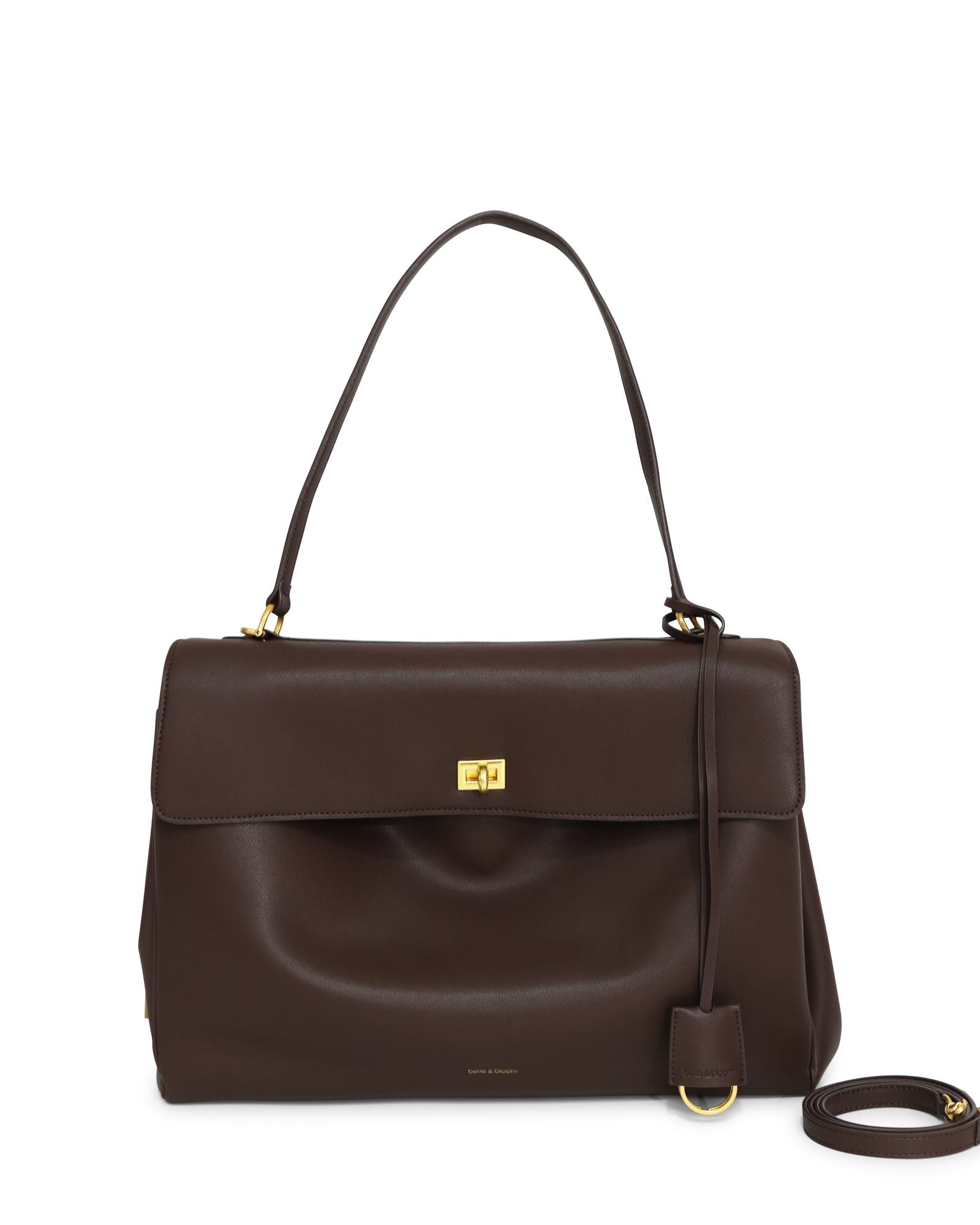 Belle & Bloom Skyfall Leather Shoulder Bag, Main, color, Brown