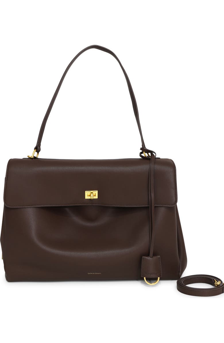Belle & Bloom Skyfall Leather Shoulder Bag, Main, color, Brown