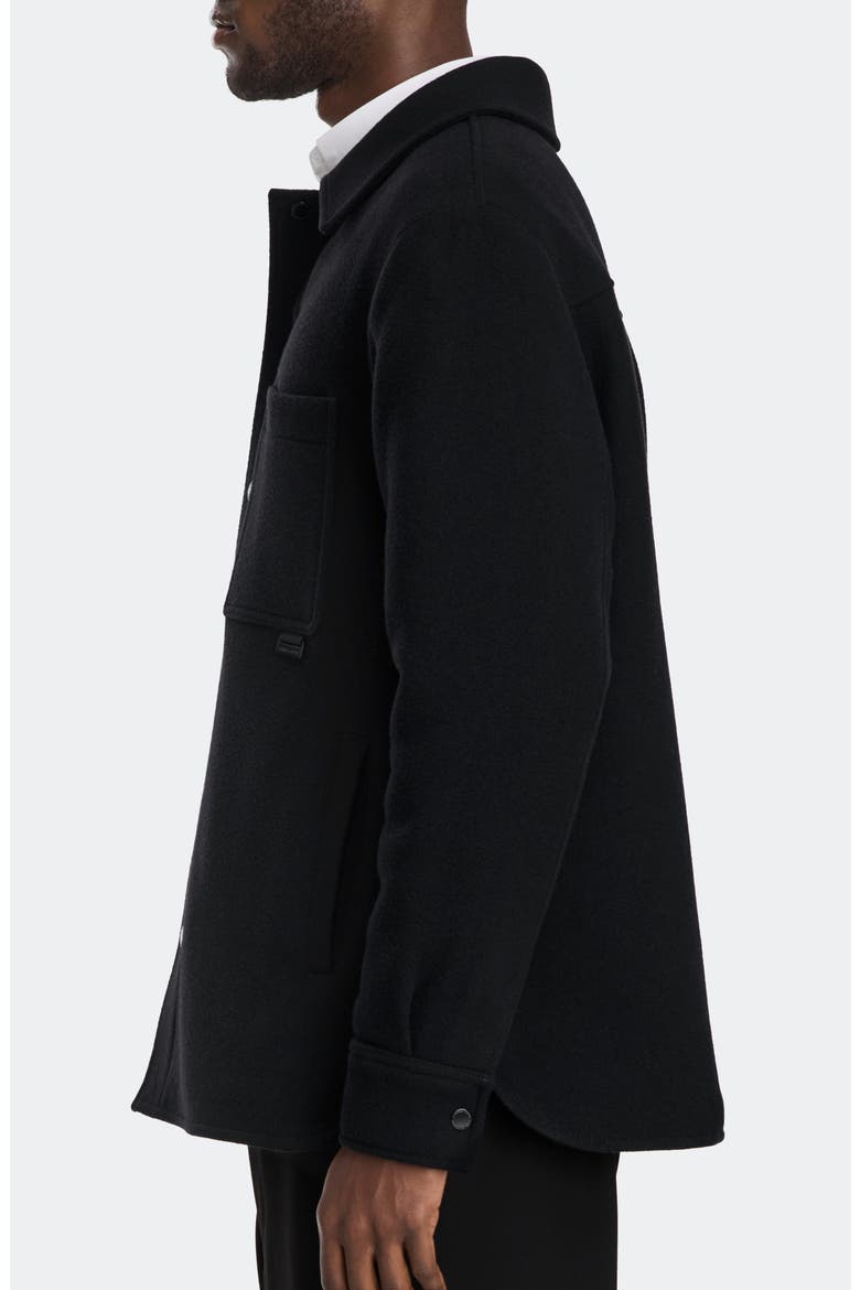 Atikinson Wool Blend Shirt Jacket, Alternate, color, BLACK - NOIR