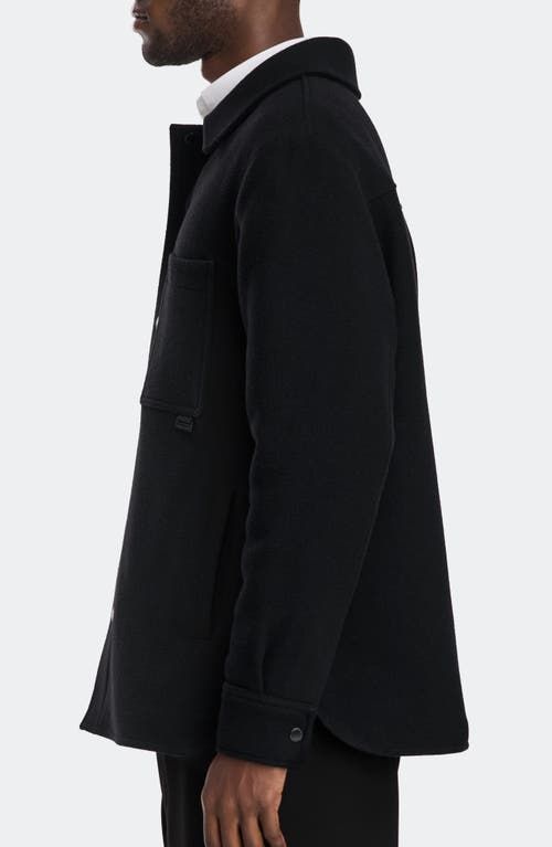 Canada Goose Atikinson Wool Blend Shirt Jacket In Black