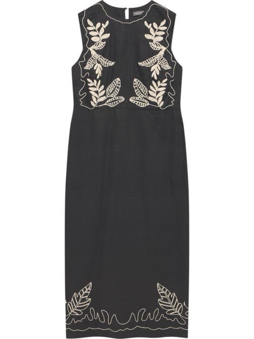 MINT VELVET MINT VELVET EMBROIDERED MIDI DRESS