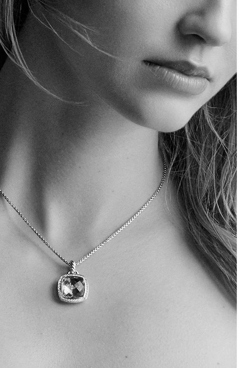 David Yurman Albion Pendant with Diamonds in 18k Gold, Alternate, color,