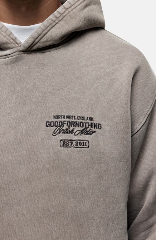 Good For Nothing Vintage Washed Taupe Atelier Hoodie In Neutral