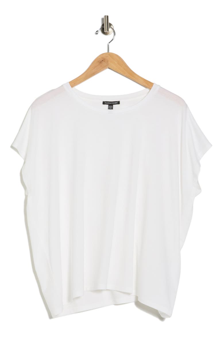 Boxy Crewneck Top, Alternate, color, WHITE