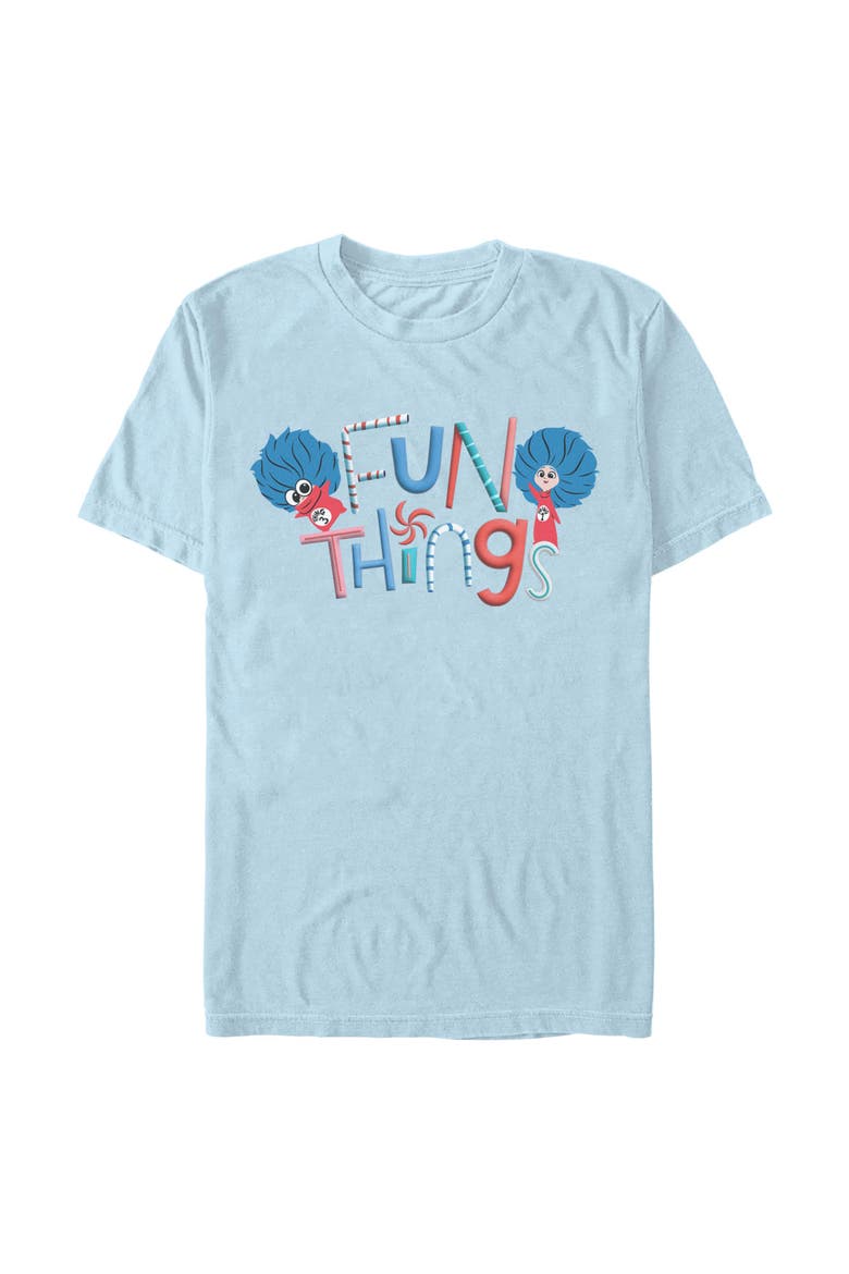 Men's Fun Things Short Sleeve T-Shirt, Main, color, Light Blue