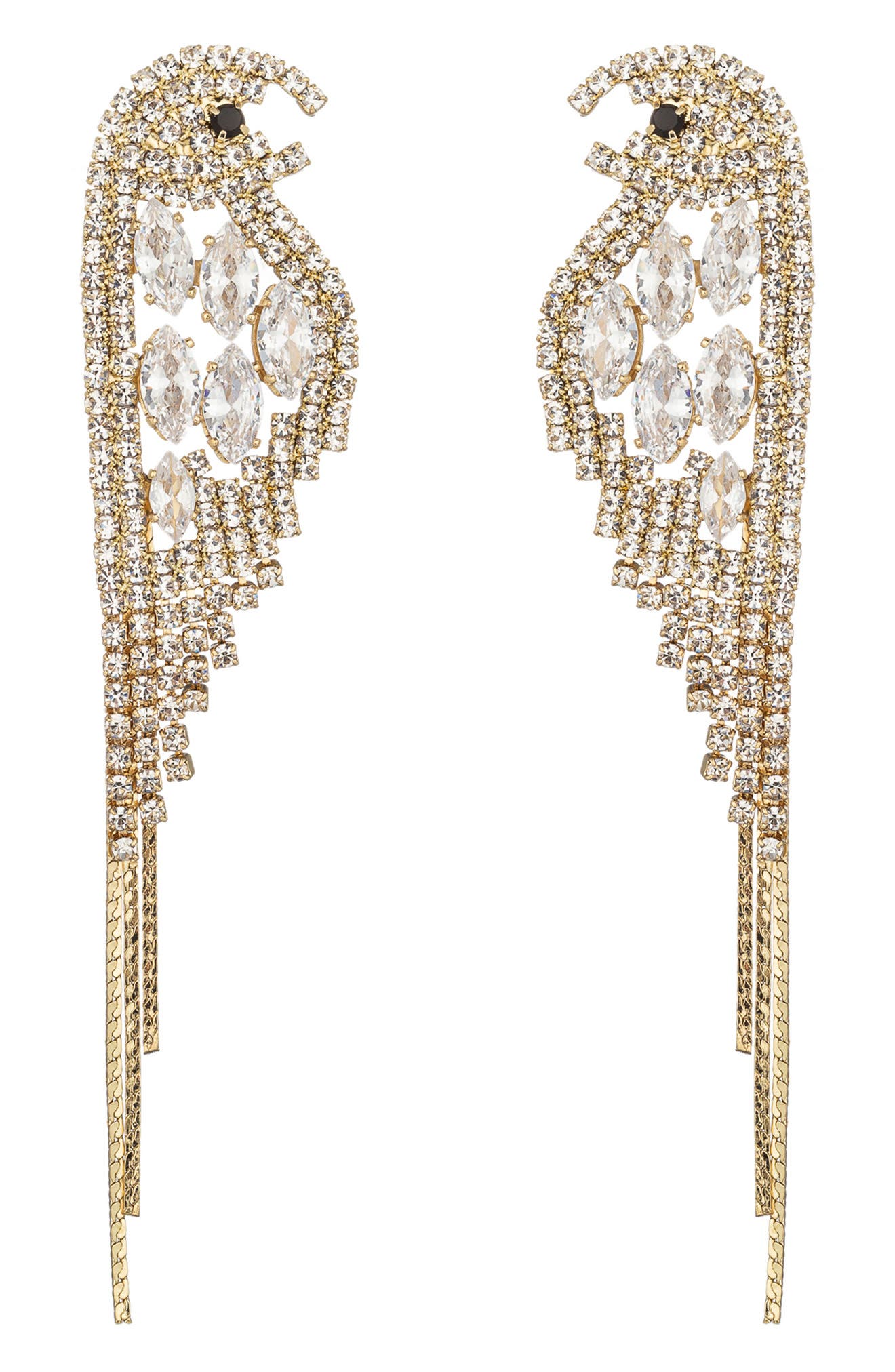 EYE CANDY LOS ANGELES Scarlett Parakeet Drop Earrings