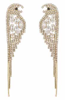 EYE CANDY LOS ANGELES Scarlett Parakeet Drop Earrings