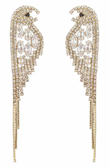 EYE CANDY LOS ANGELES Scarlett Parakeet Drop Earrings