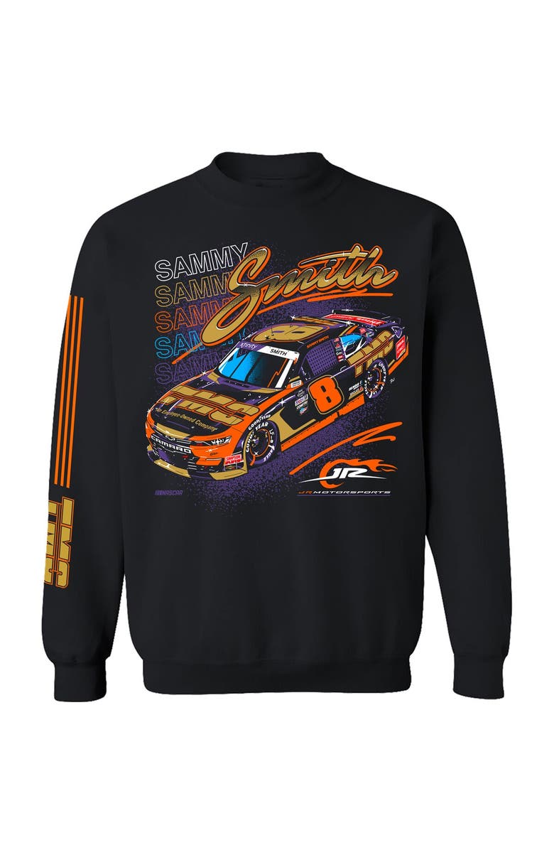 JR MOTORSPORTS OFFICIAL TEAM APPAREL Men's JR Motorsports Official Team Apparel Black Sammy Smith Pullover Sweatshirt, Alternate, color, 