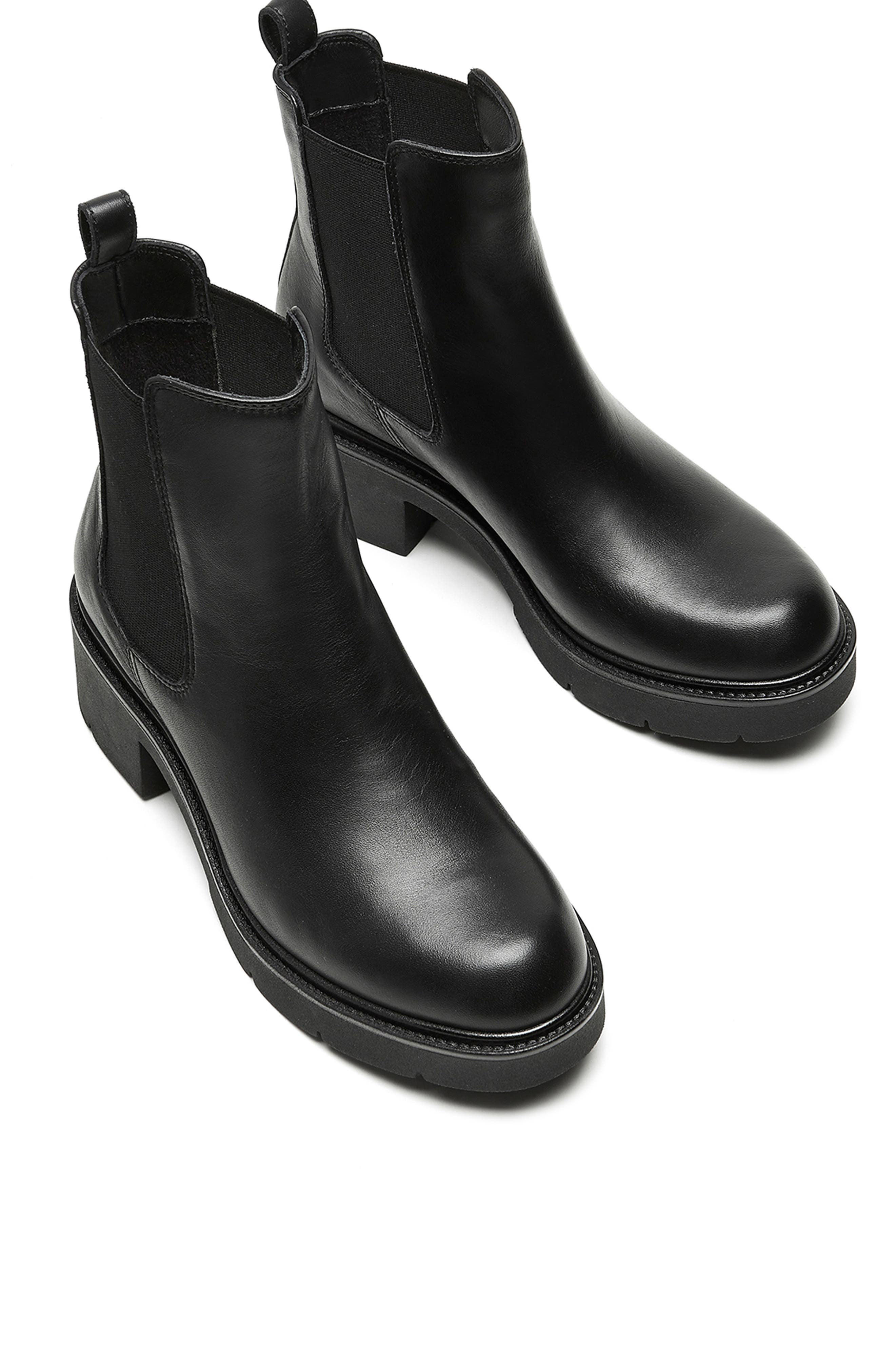 La Canadienne Axton Waterproof Chelsea Boot, Alternate, color, Black Leather
