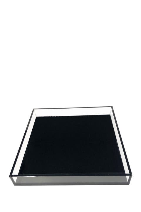 Black Square Tray