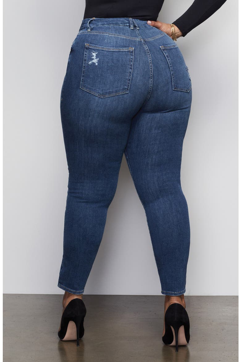 Good Legs High Waist Ankle Skinny Jeans, Alternate, color, BLUE 265